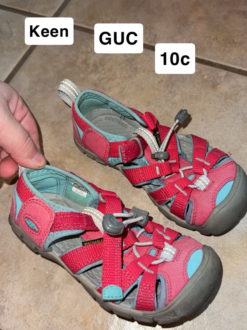 Keen Kids Pink and Teal Active Sandals